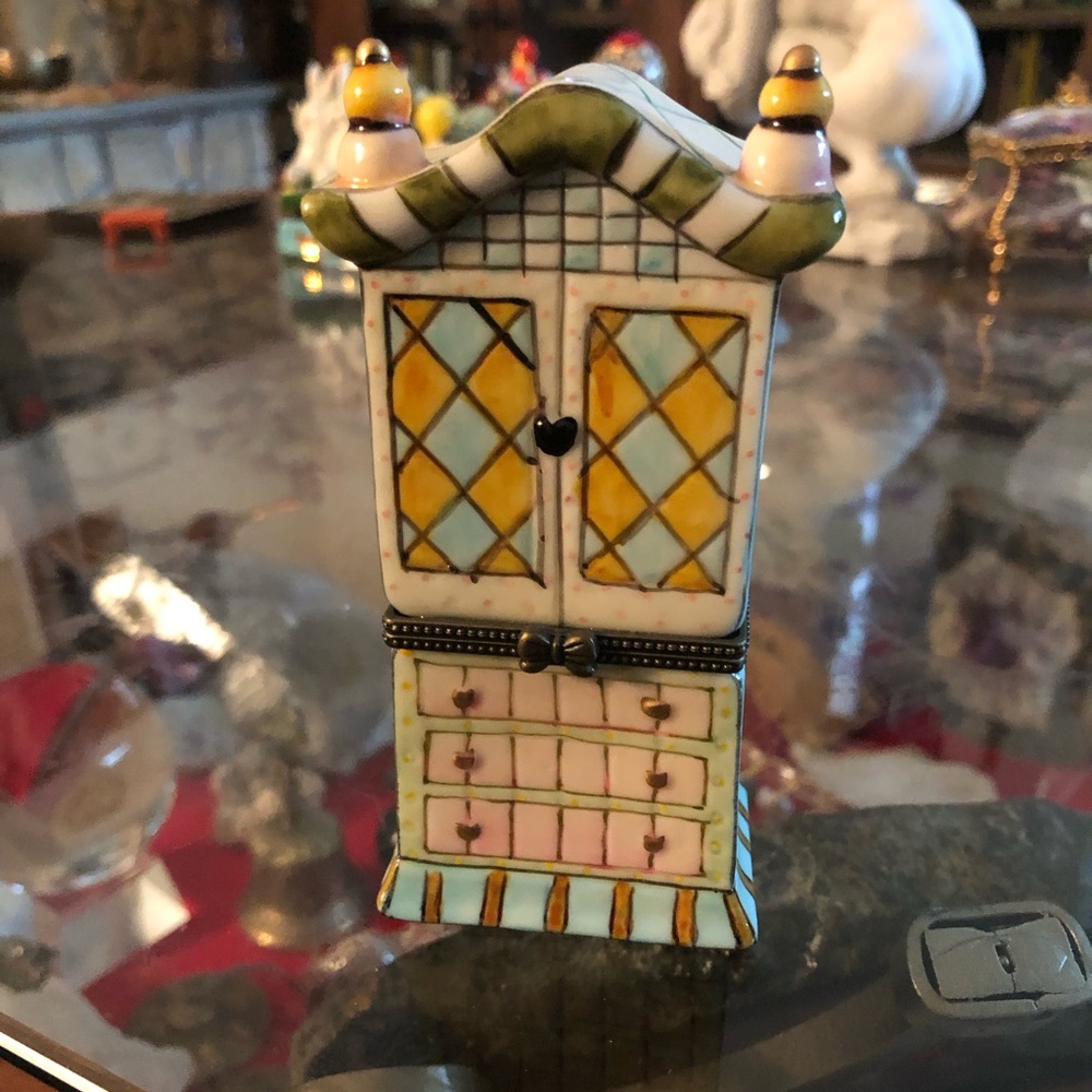 Collectible armoire trinket box.